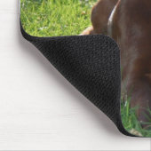 Tapis De Souris Chiot de laboratoire de chocolat (Coin)