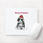 Tapis De Souris Chiot de Noël (Avec souris)