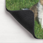 Tapis De Souris Chiot de Sheltie dans le mousepad d'herbe (Coin)