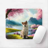 Tapis De Souris Chiot de Shiba Inu (Avec souris)