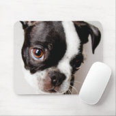 Tapis De Souris Chiot d'Edison Boston Terrier (Avec souris)