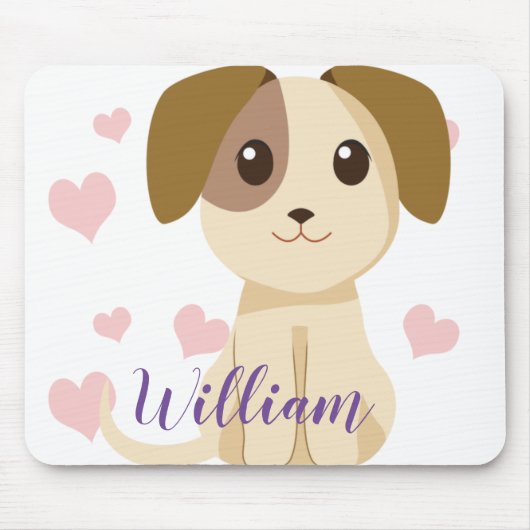 Tapis De Souris Chiot doux (Devant)