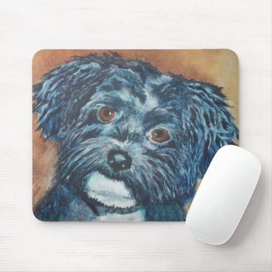 TAPIS DE SOURIS CHIOT DOUX MOUSEPAD DE HAVANESE (Avec souris)