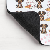 Tapis De Souris Chiot et chaton adorable avec Pizza Mousepad (Coin)