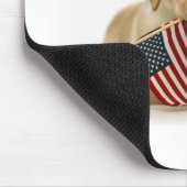 Tapis De Souris Chiot et drapeau de golden retriever (Coin)