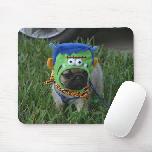 Tapis De Souris Chiot Frankenpug de carlin (Avec souris)