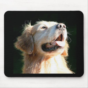 Tapis De Souris Chiot heureux de Mousepad de golden retriever