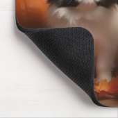 Tapis De Souris Chiot japonais Chiot Automne Citrouille délice (Coin)