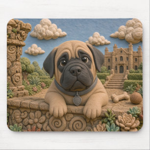 Tapis De Souris Chiot Mastiff Mignon, Bébé Chien