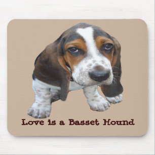 Tapis De Souris Chiot Mousepad de Basset Hound