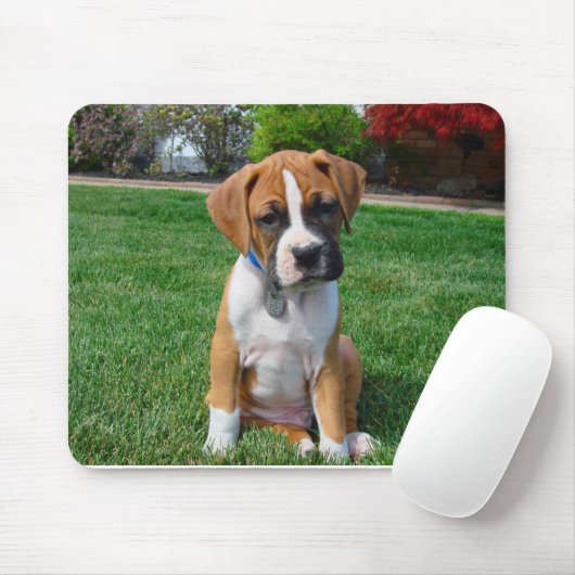 Tapis De Souris Chiot Mousepad de boxeur (Avec souris)