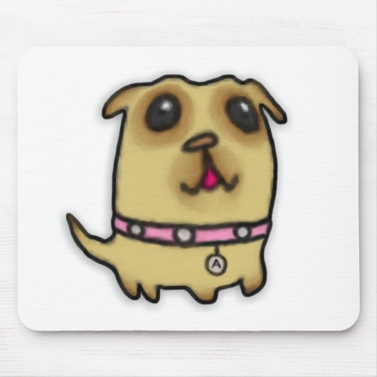 Tapis De Souris Chiot Mousepad de carlin (Devant)