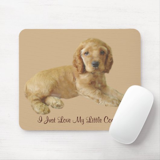 Tapis De Souris Chiot Mousepad de cocker (Avec souris)