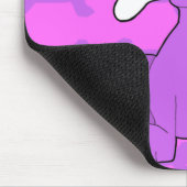 Tapis De Souris Chiot pourpre Mousepad (horizontal) (Coin)