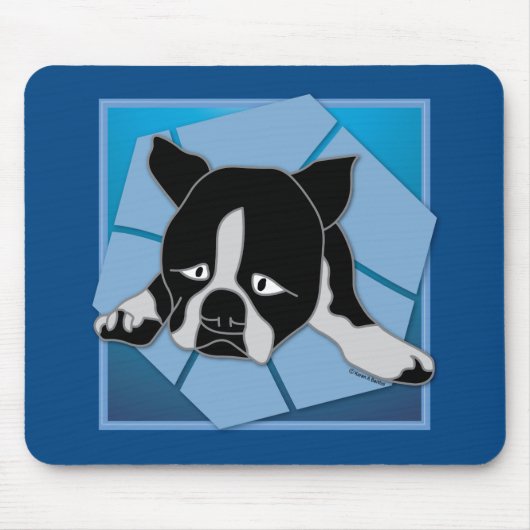 Tapis De Souris Chiot triste (Devant)