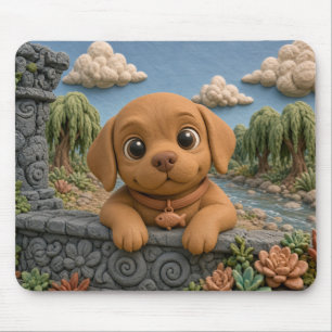 Tapis De Souris Chiot Vizsla Mignon, Bébé Chien