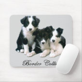 Tapis De Souris Chiots de border collie (Avec souris)