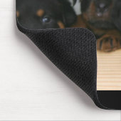 Tapis De Souris chiots de rottie (Coin)