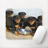 Tapis De Souris chiots de rottweiler (Avec souris)