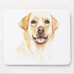 Tapis De Souris Chiots Labrador Retriever Jaune Amoureux de Chien