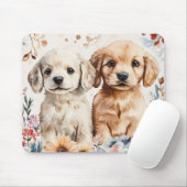 Tapis De Souris Chiots mignons (Avec souris)