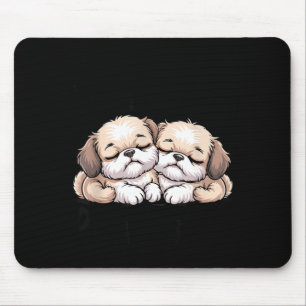 Tapis De Souris Chiots mignons endormis mon uniforme officiel de