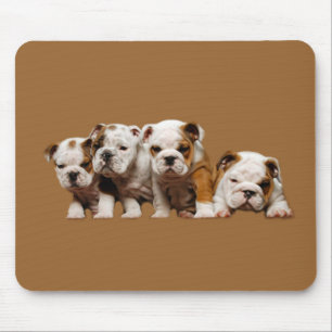 Tapis De Souris Chiots Mousepad de bouledogue