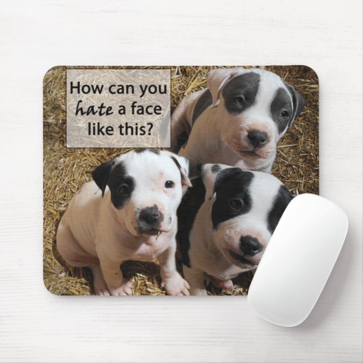 Tapis De Souris Chiots Mousepad de PitBull (Avec souris)