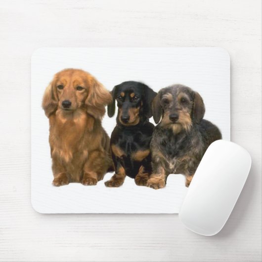 Tapis De Souris Chiots Mousepad de teckel (Avec souris)