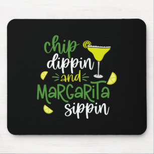 Tapis De Souris Chip Dippin' Et Margarita Sippin' Cinco De Mayo F