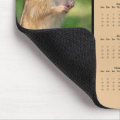 Tapis De Souris Chipmunk - Customizable full year 2026 calendar (Coin)