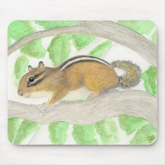 Tapis De Souris Chipmunk dans l'arbre Apple (Devant)