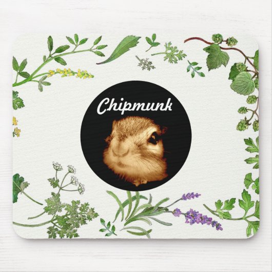 Tapis De Souris chipmunk's face　(photograph) (Devant)