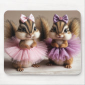 Tapis De Souris Chipmunks porteurs de tutus (Devant)
