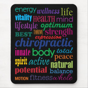 Tapis De Souris Chiropractic Word Collage Mousepad