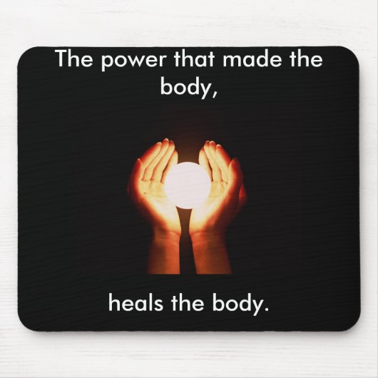 Tapis De Souris Chiropractie Mousepad "la puissance " (Devant)