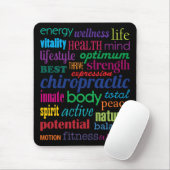 Tapis De Souris Chiropratique Word Collage Mousepad (Avec souris)