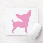 Tapis De Souris Chiwawa drôle rose (Avec souris)