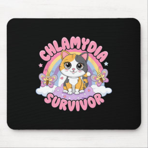 Tapis De Souris Chlamydia Survivor Chat Mème De Chat Chemises Drôl
