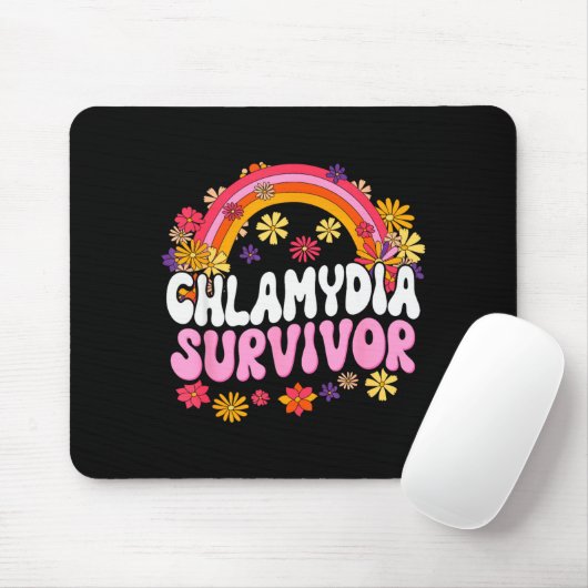 Tapis De Souris Chlamydia Survivor Funny Graphic  (Avec souris)