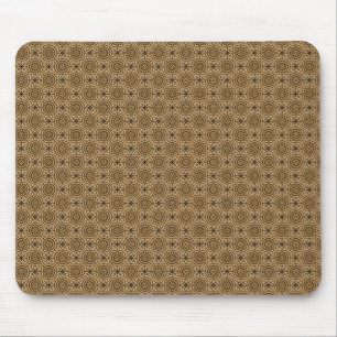 Tapis De Souris Chocolat Brown Cercles élégants Mousepad