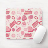 Tapis De Souris Chocolat et pâtisseries motif 2 (Avec souris)