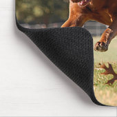 Tapis De Souris Chocolat Lab Pit Mix Chien Chasse Ball (Coin)
