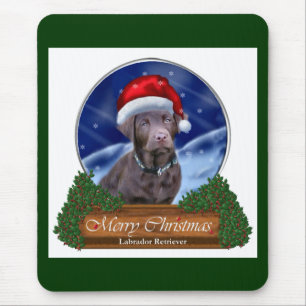 Tapis De Souris Chocolat Labrador Retriever Cadeaux de Noël