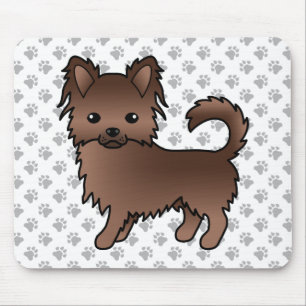 Tapis De Souris Chocolat long Chocolat Chihuahua Cartoon Chig & Pa