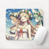 Tapis De Souris Choeur d'anime (Avec souris)