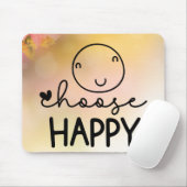 Tapis De Souris Choisir heureux (Avec souris)