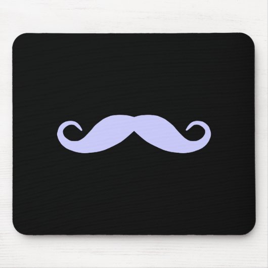 Tapis De Souris Choisir une moustache couleur sur le noir (Devant)