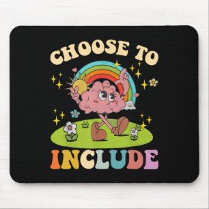 Tapis De Souris Choisissez d'inclure la neurodiversité Autisme Pro