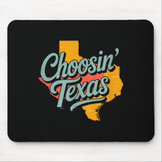 Tapis De Souris Choosin' texas rétro country musique de l'état de